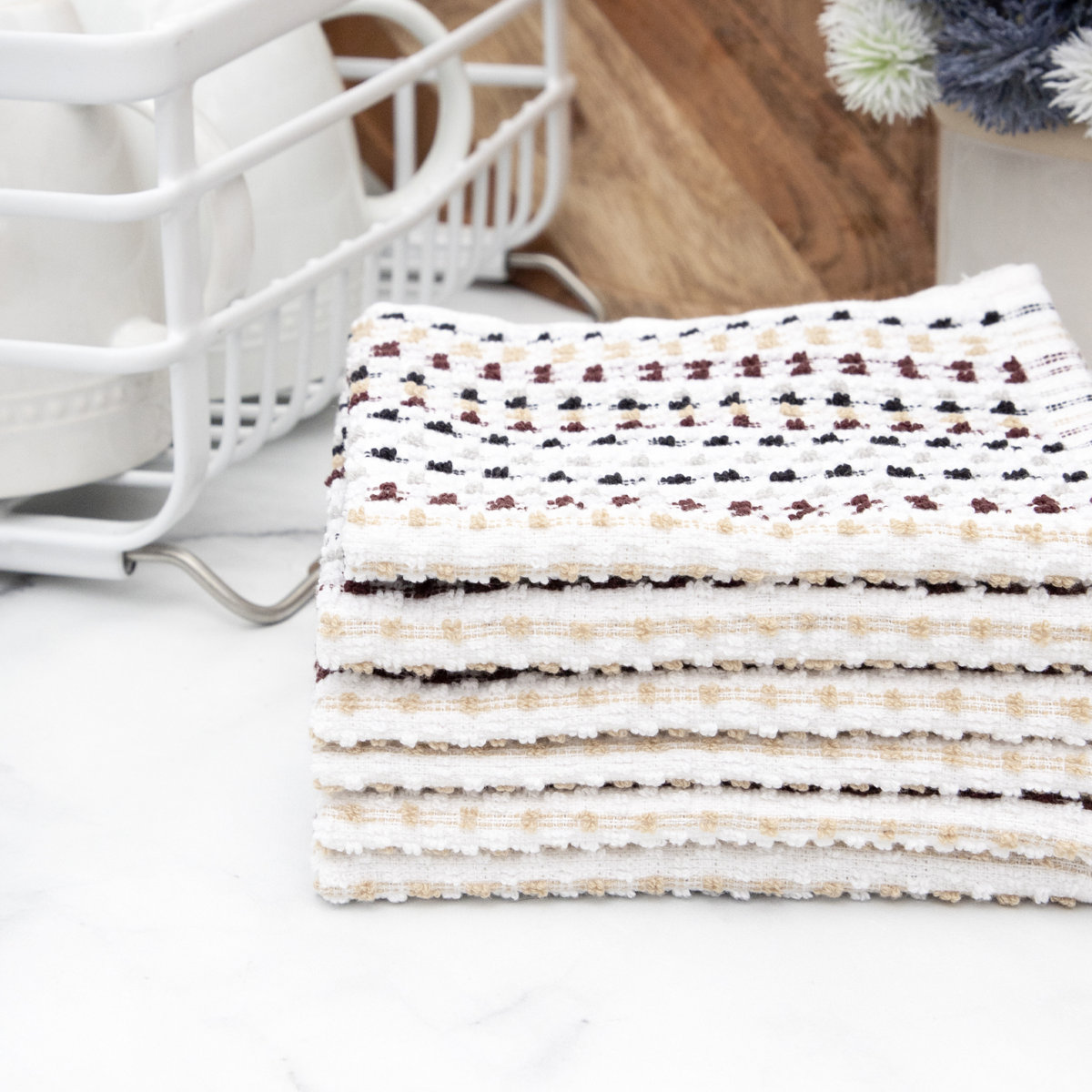 RITZ Cotton Pebble Bar Mop Cloths (Set of 6)